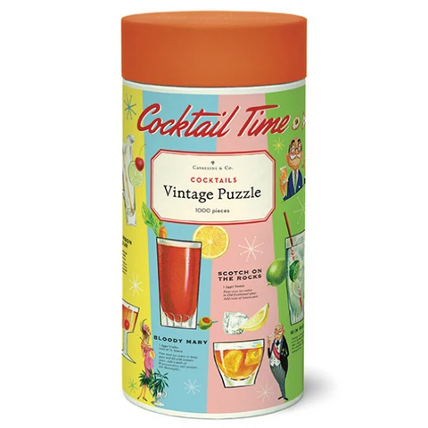 Cavallini & Co - Cocktails Vintage Puzzle 1000 Piece