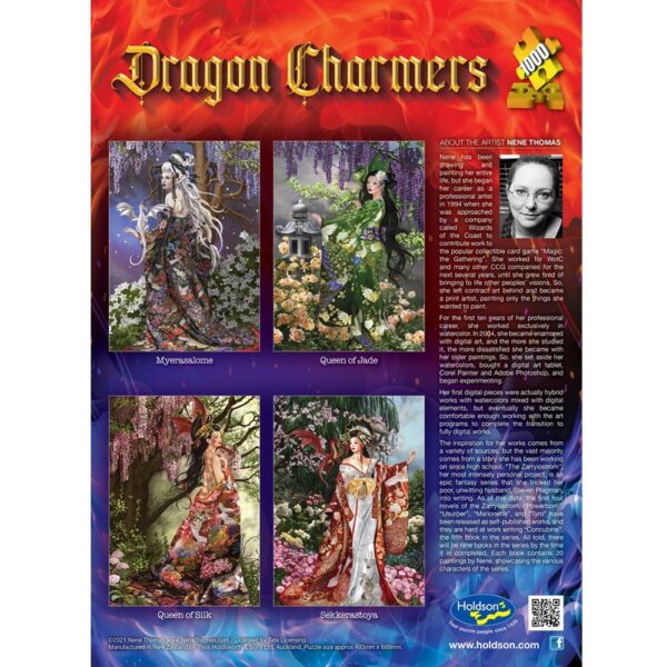 Dragon Charmers - Queen of Silk 1000 Piece Puzzle - Holdson