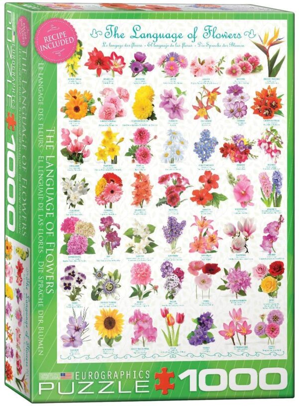 Language of Flowers 1000 Piece Puzzle - Eurographics