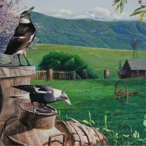 Magpie Morning 1000 Piece Puzzle - Garry Fleming