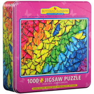 Puzzle in a Tin - Butterfly Rainbow 1000 Piece - Eurographics
