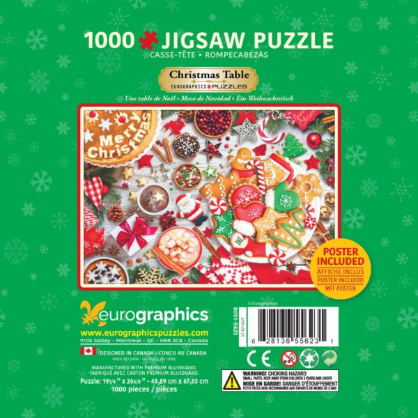 Puzzle in a Tin - Christmas Table 1000 Piece - Eurographics