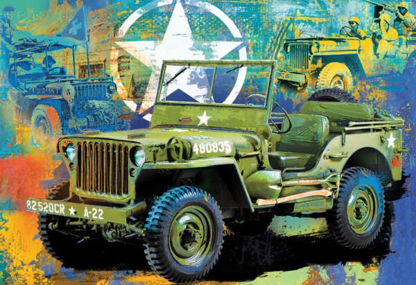 Puzzle in a Tin - Military Jeep 550 Piece - Eurographics