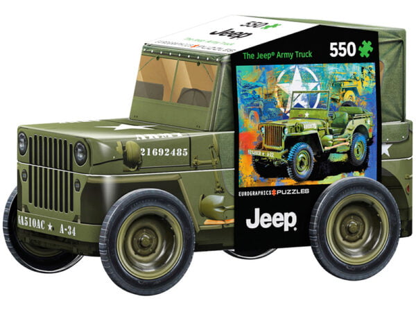 Puzzle in a Tin - Military Jeep 550 Piece Puzzle - Eurographics