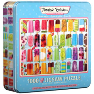 Puzzle in a Tin - Popsicle Rainbow 1000 Piece - Eurographics