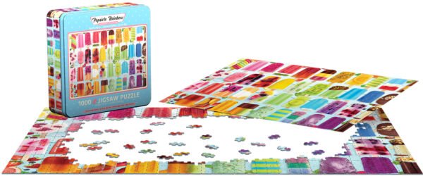 Puzzle in a Tin - Popsicle Rainbow 1000 Piece - Eurographics