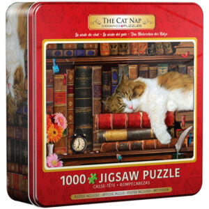 Puzzle in a Tin - The Cat Nap 1000 Piece Puzzle - Eurograhpics
