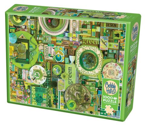 Rainbow Project Green 1000 Piece Puzzle - Cobble Hill