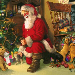 Santa's Lucky Stocking 350 piece Family Puzzle - Cobble Hill