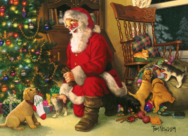 Santa's Lucky Stocking 350 piece Family Puzzle - Cobble Hill