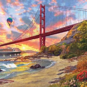 Sunset At Baker Beach 1000 Piece Puzzle - Eurographics