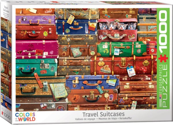 Travel Suitcases 1000 Piece Puzzle - eurographics
