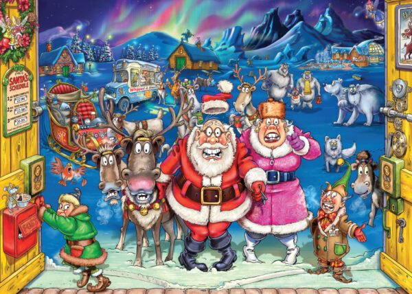 Wasgij 17 Christmas - Elf Inspection 2 x 1000 Piece Puzzle - Jumbo