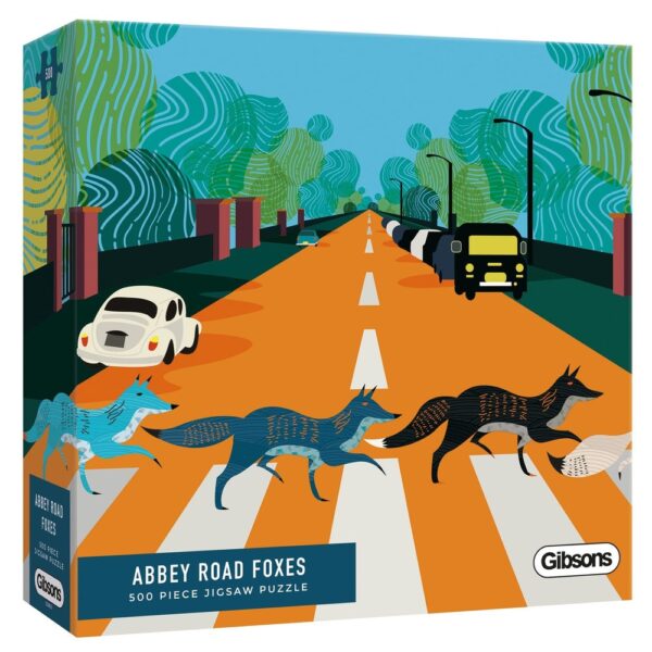 Abbey Road Foxes 500 Piece Puzzle - Gibsons