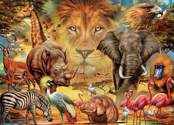 Animal Kingdom - King Sky 1000 Piece Puzzle - Ceaco