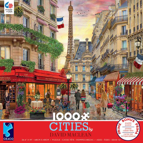 David Maclean Cities - Paris 1000 Piece Jigsaw Puzzle - Ceaco