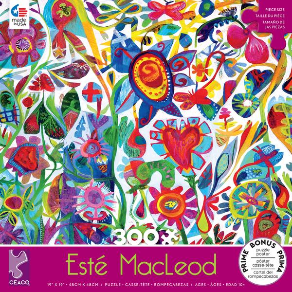 Este MacLeod - Flower Heart 300 Piece Puzzle - Ceaco
