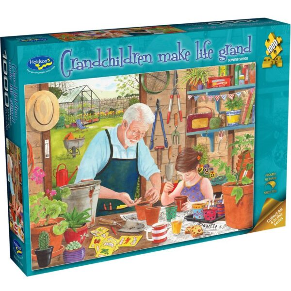 Grandchildren Make Life Grand - Sowing Seeds 1000 Piece Puzzle - Holdson