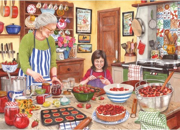 Grandchildren Make Life Grand - Strawberry Jam 1000 Piece Puzzle Holdson