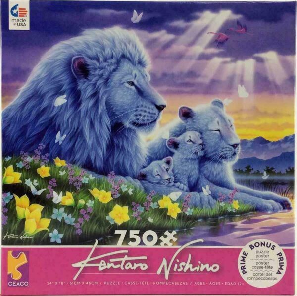 Kentaro - Lions Happiness 750 Piece Puzzle - Ceaco