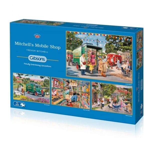 Mitchell's Mobile Shop 4 x 500 Piece Puzzle Set - Gibsons