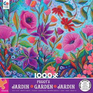 Peggys Garden - Colourful Conversation 1000 Piece Puzzle - Ceaco