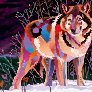Precious Animals - Night Wolf 1000 Piece Puzzle - Heye
