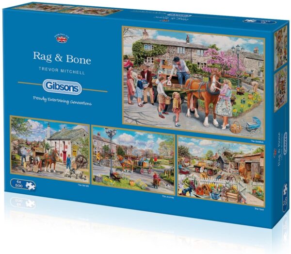 Rag & Bone 4 x 500 Piece Puzzle Set - Gibsons