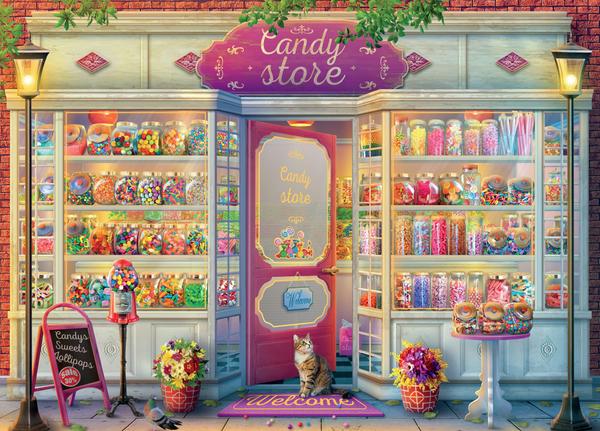 Shop Windows - Candy Store 1000 Piece Puzzle - Ceaco
