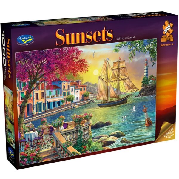 Sunsets - Sailing at Sunset 1000 Piece Puzzle - Holdson