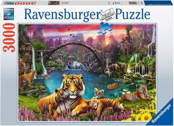 Tigers in Paradise 3000 Piece Puzzle - Ravensburger