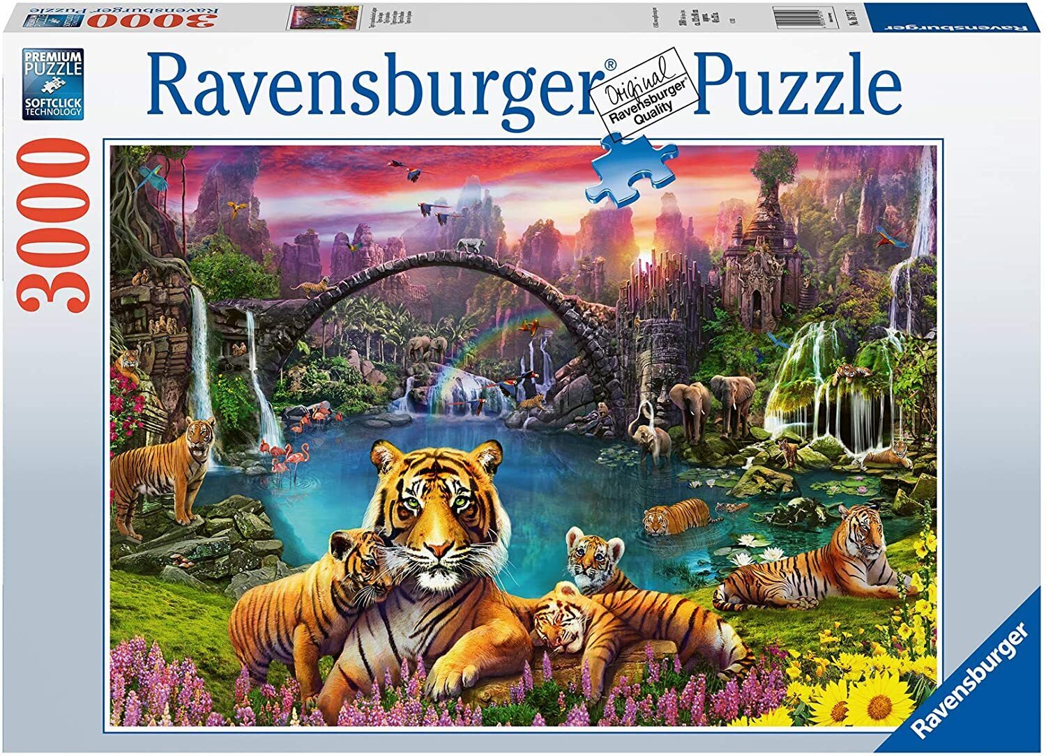 Ravensburger Tigers in Paradise 1000 Piece Jigsaw Puzzle