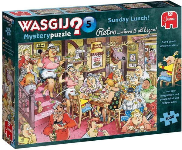 Wasgij Mystery Retro 5 Sunday Luch 1000 Piece Puzzle - Jumbo