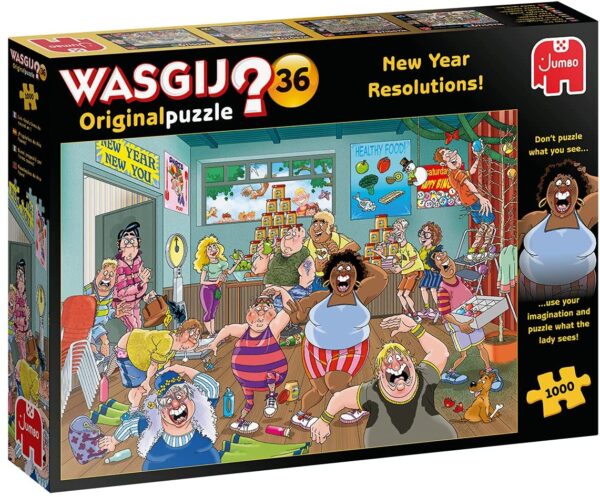Wasgij Original 36 New Year Resolutions 1000 Piece Puzzle - Jumbo