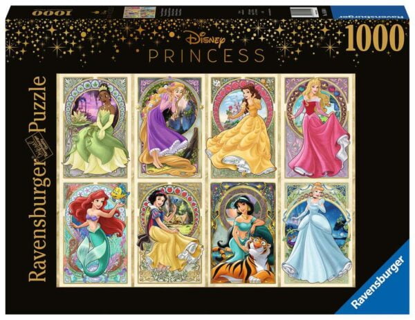 Disney Art Nouveau Princesses 1000 Piece Puzzle - Ravensburger