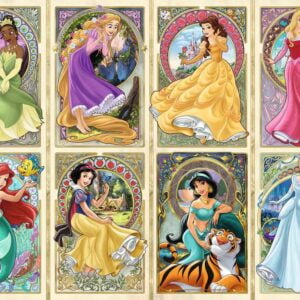 Disney Art Nouveau Princesses 1000 Piece Puzzle - Ravensburger