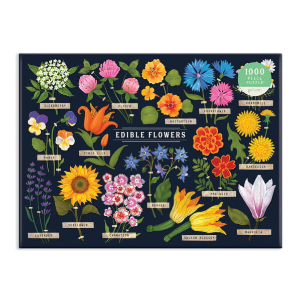 Edible Flowers 1000 Piece Puzzle - Galison
