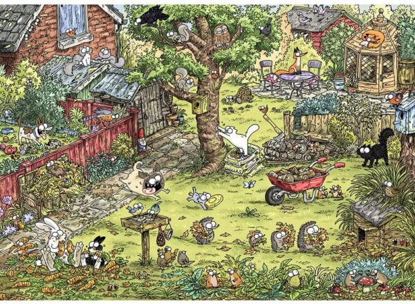 Simon's Cat - Garden Adventures 1000 Piece Puzzle - Heye