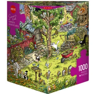 Simon's Cat - Garden Adventures 1000 Piece Puzzle - Heye