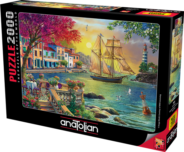 Beautiful Sunset in the Town 2000 Piece Puzzle - Anatolian