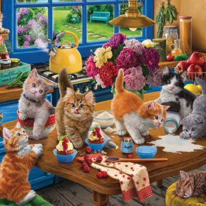 Kittens in the Kitchen 1000 Piece Puzzle - Anatolian