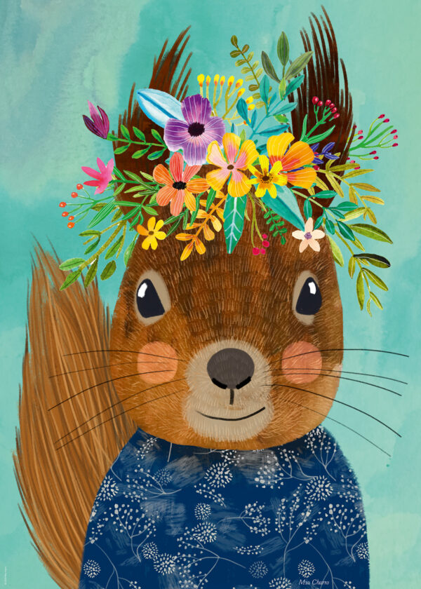 Floral Friends - Sweet Squirrel
