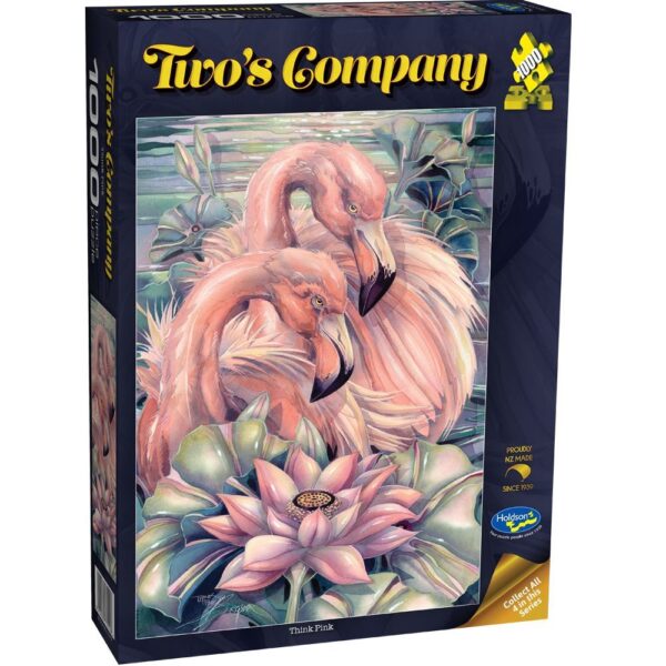 Two's Company Think Pink Flamingos
