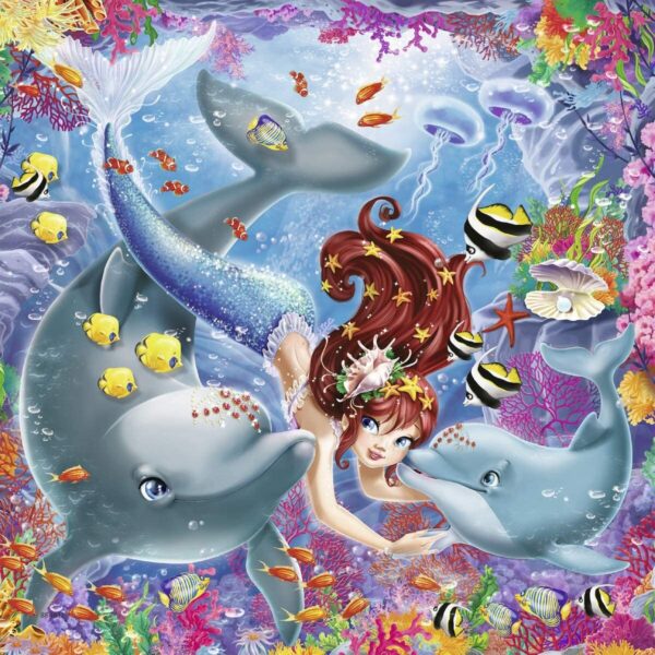 Ravensburger - Charming Mermaids 3 x 49 Piece Puzzle - Image 3