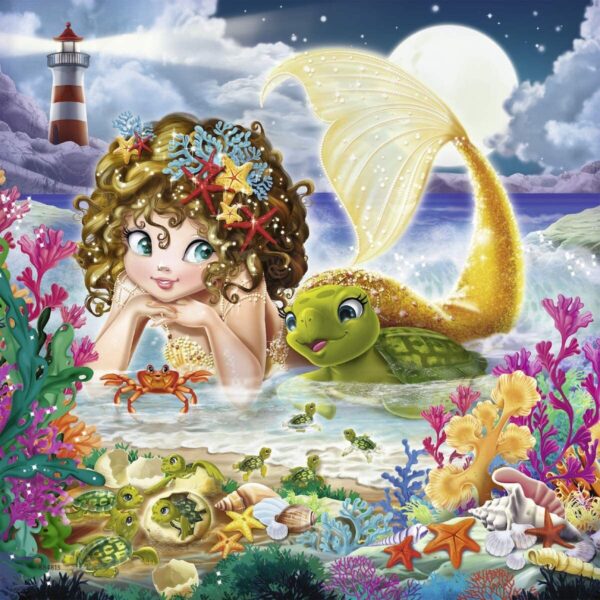 Ravensburger - Charming Mermaids 3 x 49 Piece Puzzle - Image 4