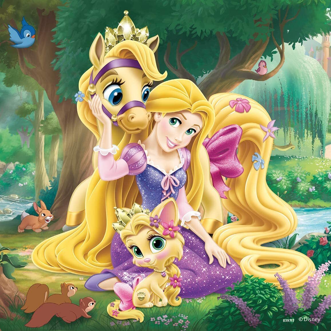 Ravensburger Disney Belle Cinderella Rapunzel 3x49 Piece Puzzle