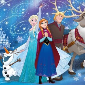 Disney Frozen Glittery Snow 100 Piece Puzzle