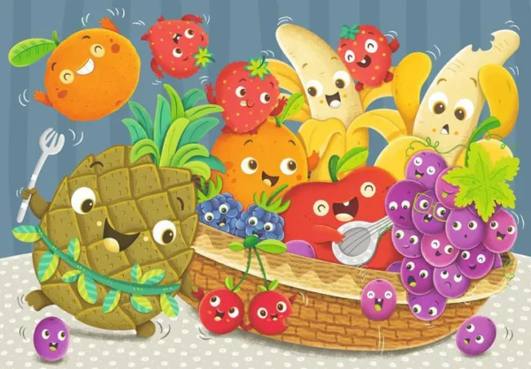 Ravensburger - Fruit and Veggie Fun 2 X 24 Piece Puzzle - Image 2