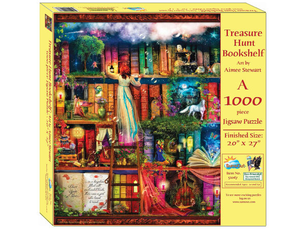 Treasure Hunt Bookshelf Puzzle