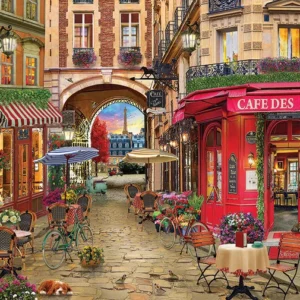 Cobble Hill - Cafe des Paris 500 Piece Puzzle